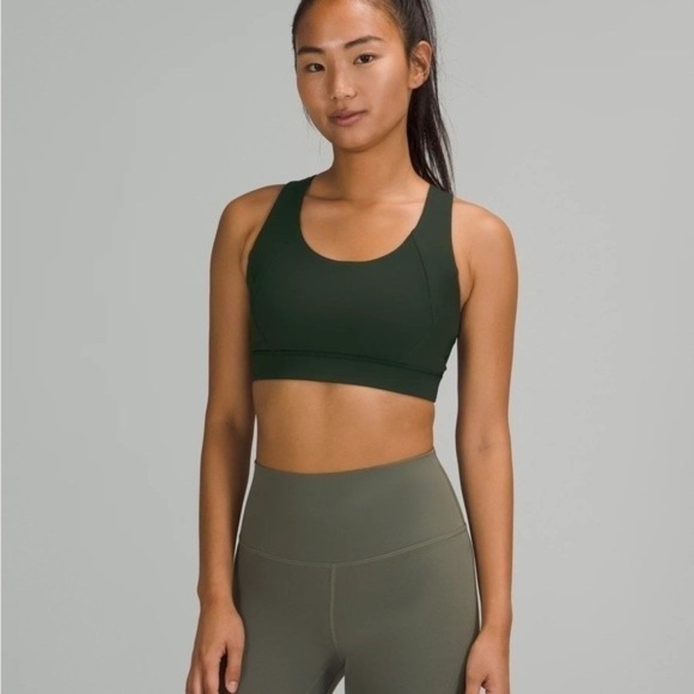 lululemon athletica Dark Green Sports Bra